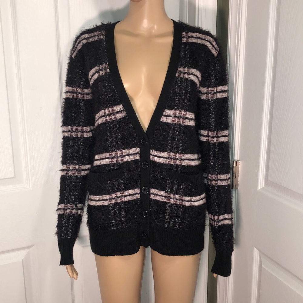 rubbish Back Print Cardigan S